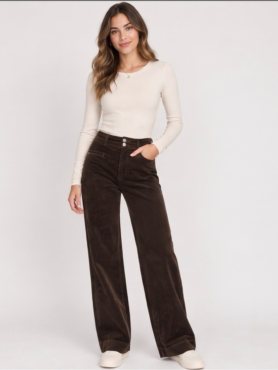 Dkny Pants - DKNY High Rise Double Button Wide Leg Petite Pants (NWT)